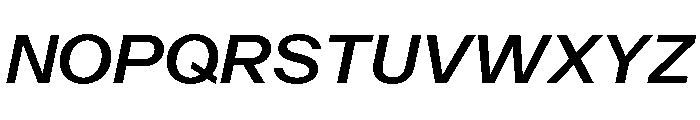 PoWAlara MediumItalic Font UPPERCASE