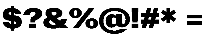 PoWAlaraVF Black Instance Font OTHER CHARS
