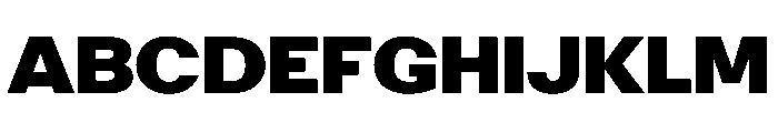 PoWAlaraVF Black Instance Font UPPERCASE