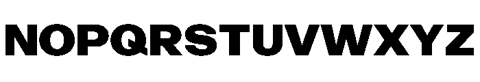 PoWAlaraVF Black Instance Font UPPERCASE