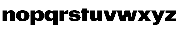 PoWAlaraVF Black Instance Font LOWERCASE