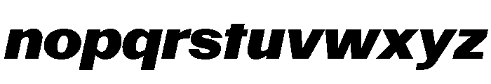 PoWAlaraVF BlackItalic Instance Font LOWERCASE