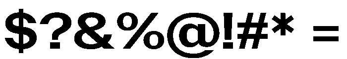 PoWAlaraVF Bold Instance Font OTHER CHARS