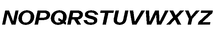 PoWAlaraVF BoldItalic Instance Font UPPERCASE