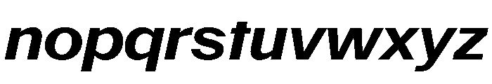 PoWAlaraVF BoldItalic Instance Font LOWERCASE