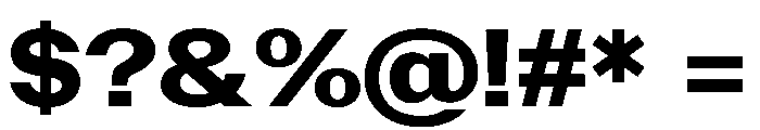 PoWAlaraVF ExtraBold Instance Font OTHER CHARS