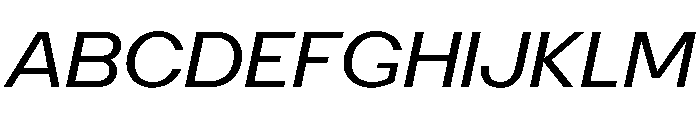 PoWAlaraVF Italic Instance Font UPPERCASE