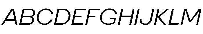 PoWAlaraVF LightItalic Instance Font UPPERCASE