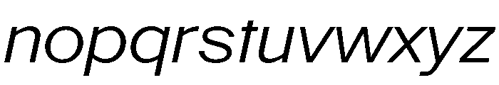 PoWAlaraVF LightItalic Instance Font LOWERCASE