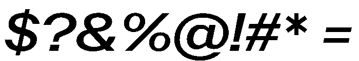 PoWAlaraVF MediumItalic Instance Font OTHER CHARS