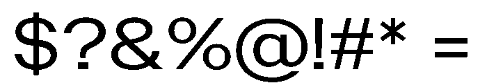 PoWAlaraVF Regular Instance Font OTHER CHARS