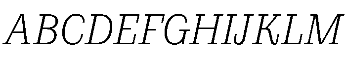 PoWCovenant LtIt Font UPPERCASE