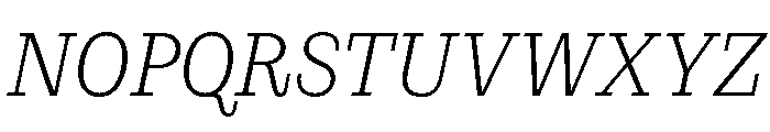 PoWCovenant LtIt Font UPPERCASE