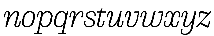 PoWCovenant LtIt Font LOWERCASE