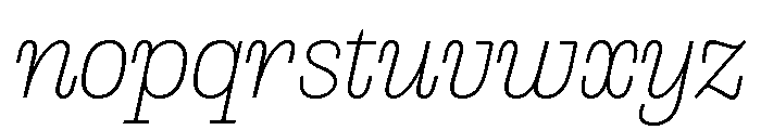 PoWCovenant XLtIt Font LOWERCASE