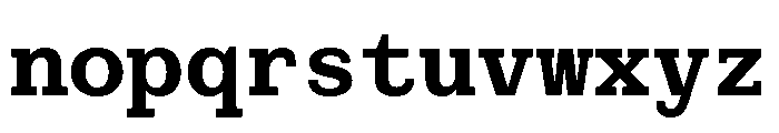 PoWCovenantMono Bd Font LOWERCASE