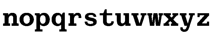 PoWCovenantMono Bold Instance Font LOWERCASE