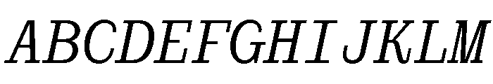 PoWCovenantMono It Font UPPERCASE