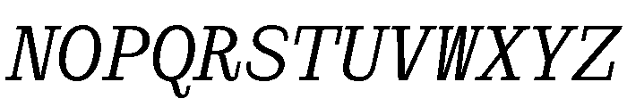 PoWCovenantMono It Font UPPERCASE