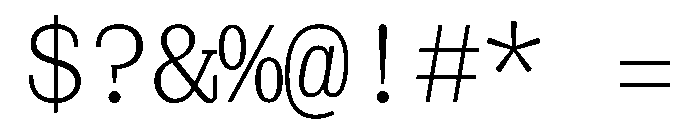 PoWCovenantMono Light Instance Font OTHER CHARS