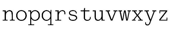 PoWCovenantMono Light Instance Font LOWERCASE