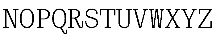 PoWCovenantMono Lt Font UPPERCASE