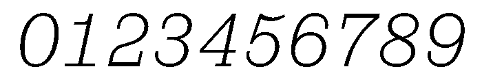 PoWCovenantMono LtIt Font OTHER CHARS