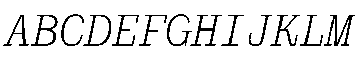 PoWCovenantMono LtIt Font UPPERCASE