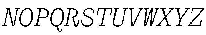 PoWCovenantMono LtIt Font UPPERCASE