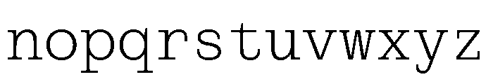 PoWCovenantMono Lt Font LOWERCASE