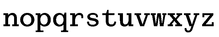 PoWCovenantMono Medium Instance Font LOWERCASE
