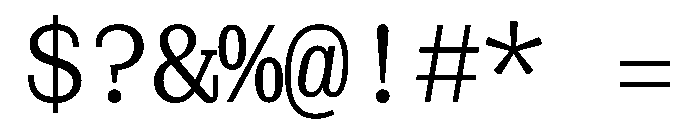 PoWCovenantMono Regular Instance Font OTHER CHARS