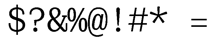 PoWCovenantMono Rg Font OTHER CHARS