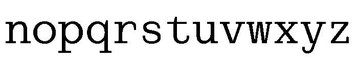 PoWCovenantMono Rg Font LOWERCASE