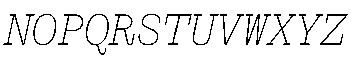 PoWCovenantMono XLtIt Font UPPERCASE