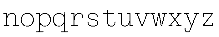 PoWCovenantMono Xlt Font LOWERCASE