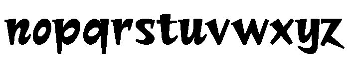 PoWGalmi Black Font LOWERCASE