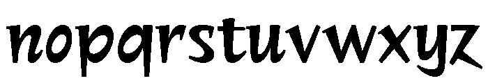 PoWGalmi Bold Instance Font LOWERCASE
