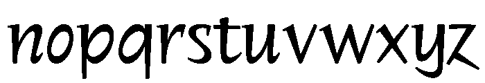 PoWGalmi Medium Instance Font LOWERCASE