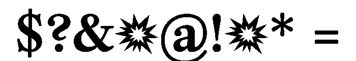 PoWGarnier Bold Instance Font OTHER CHARS