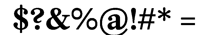 PoWGarnier Bold Font OTHER CHARS