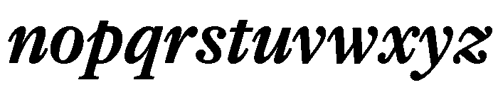 PoWGarnier BoldItalic Font LOWERCASE