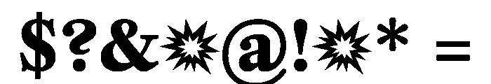PoWGarnier ExtraBold Instance Font OTHER CHARS