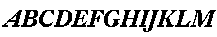 PoWGarnier ExtraBoldItalic Font UPPERCASE