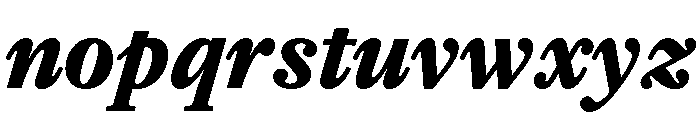 PoWGarnier ExtraBoldItalic Font LOWERCASE