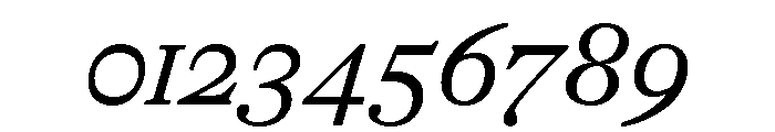 PoWGarnier Italic Font OTHER CHARS