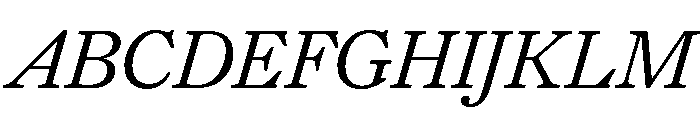 PoWGarnier Italic Font UPPERCASE