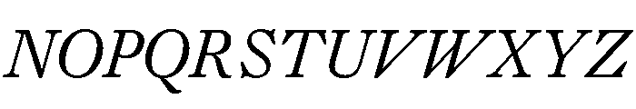 PoWGarnier Italic Font UPPERCASE