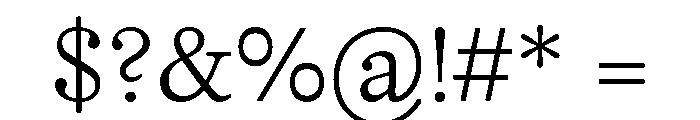 PoWGarnier Light Font OTHER CHARS