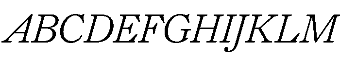 PoWGarnier LightItalic Font UPPERCASE